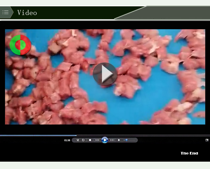 machine de d&eacute;coupe de viande fra&icirc;che