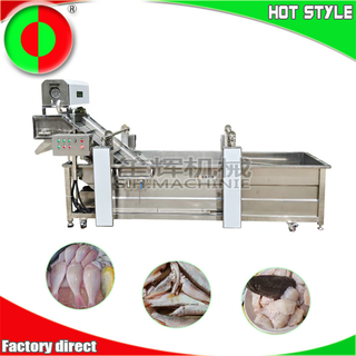Machine à laver la viande automatique, machine à nettoyer le poisson, machine à éliminer le sang du poisson, équipement de saignée du poisson