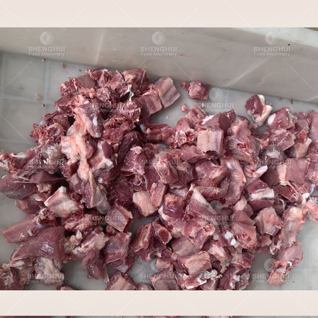 Équipement automatique de découpe de côtes levées, coupe-cubes de viande, machine à refendre les côtes de porc
