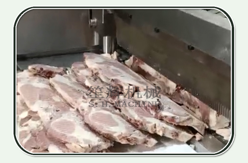 trancheuse &agrave; viande congel&eacute;e