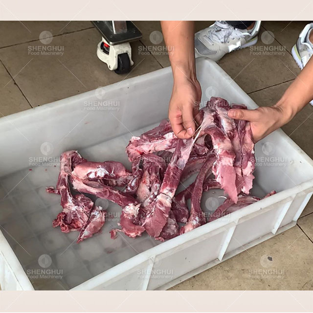 Équipement automatique de découpe de côtes levées, coupe-cubes de viande, machine à refendre les côtes de porc