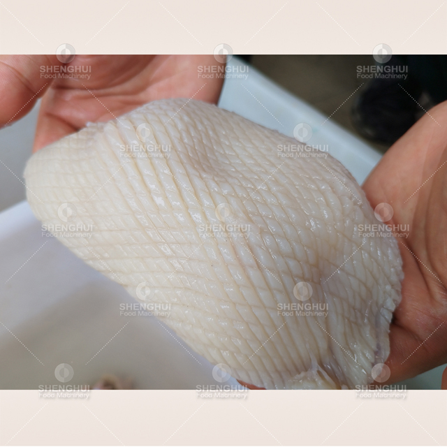 Machine automatique de découpe de fleurs de calamar, machine alimentaire, coupe-poisson, coupe-fleurs de seiche