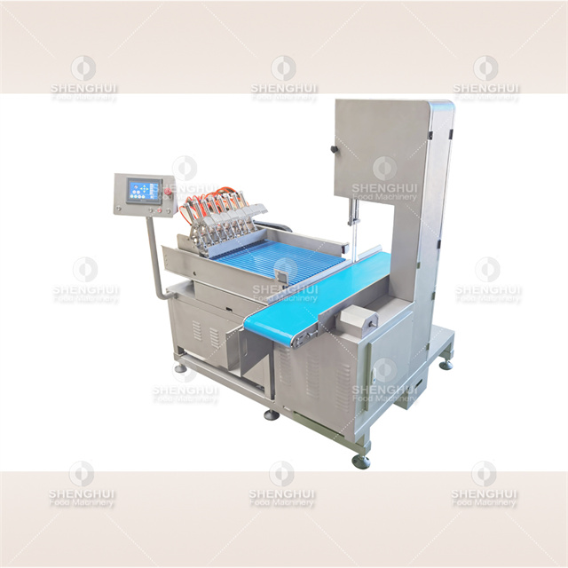 Grande machine à scier les os en continu, machine à découper la viande congelée, machine à trancher la viande congelée