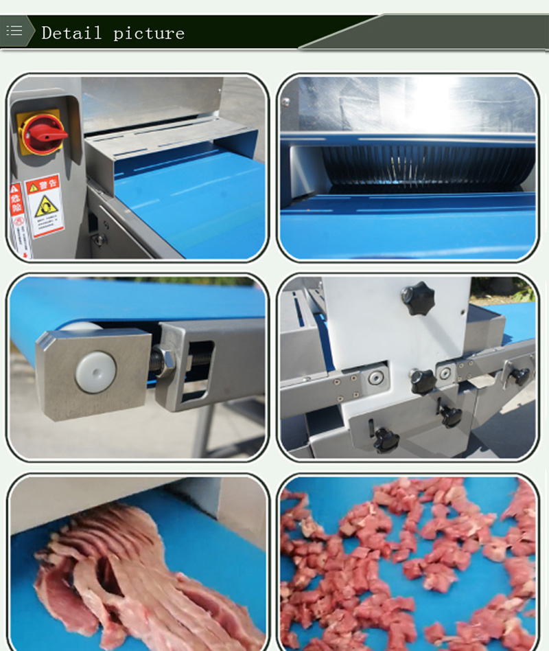 machine de coupeur de cube de viande