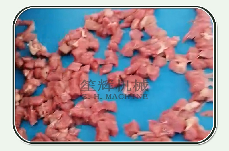 machine de d&eacute;coupe de viande