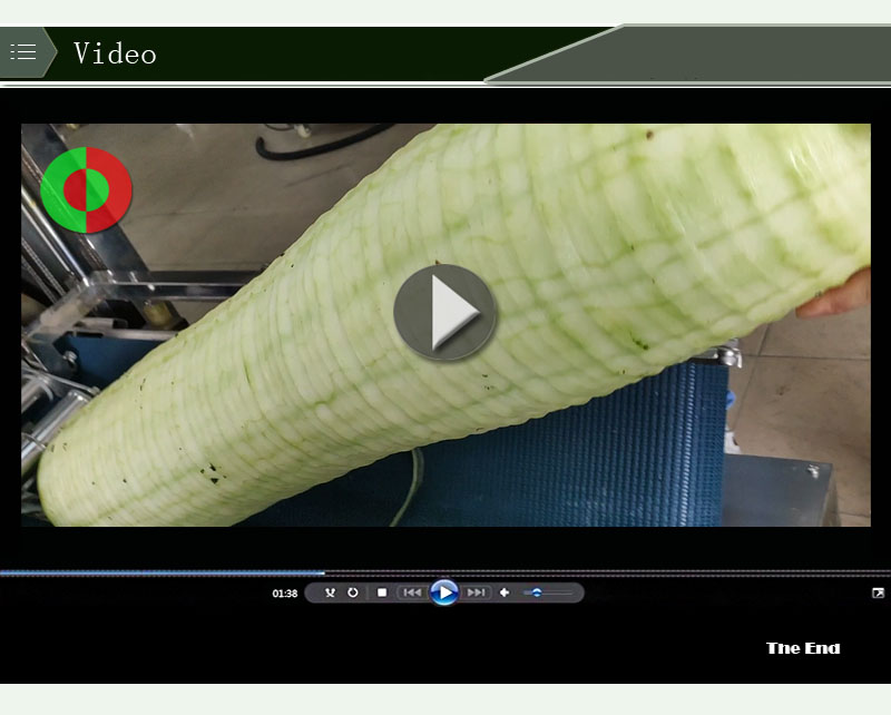 &eacute;plucheuse de melon horizontale