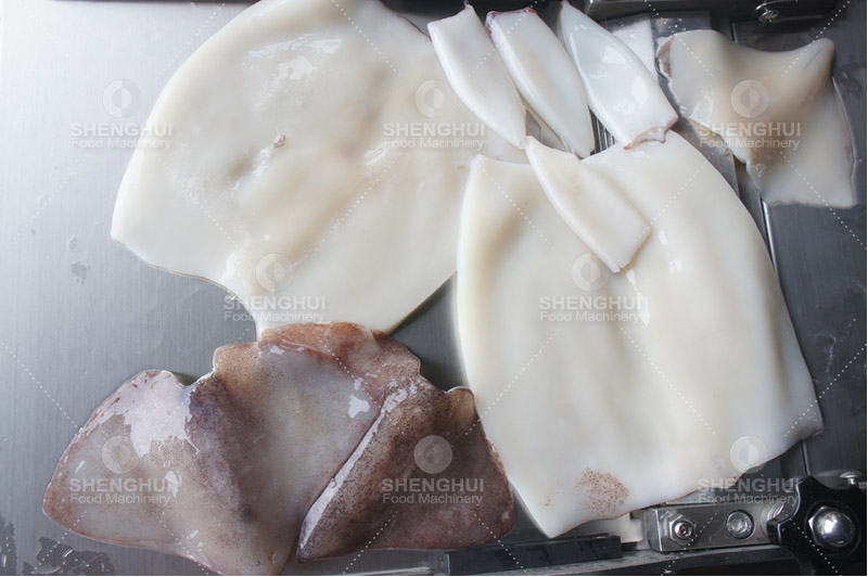 Machine &agrave; &eacute;plucher les calmars