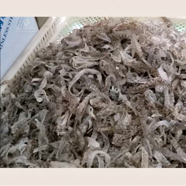 Machine automatique de découpe de peau de poisson – Équipement de transformation des produits de la mer