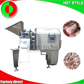 Machine à découper la viande en dés à grande vitesse par centrifugation tridimensionnelle, machine à découper la viande congelée, coupe-cubes de viande