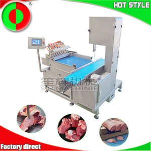 Grande machine à scier les os en continu, machine à découper la viande congelée, machine à trancher la viande congelée