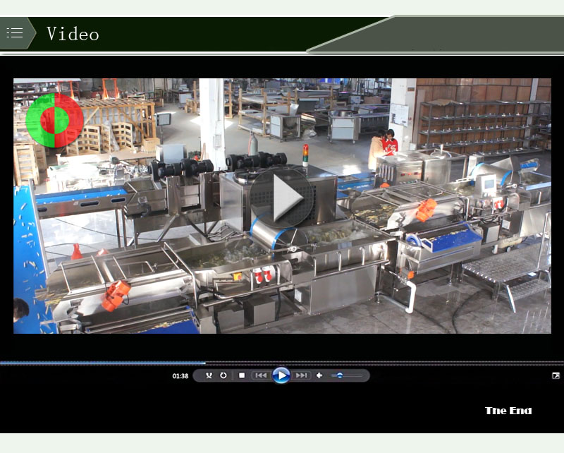 purificateur d'ozone de l&eacute;gumes et de fruits - cha&icirc;ne de production d'aliments pour aliments