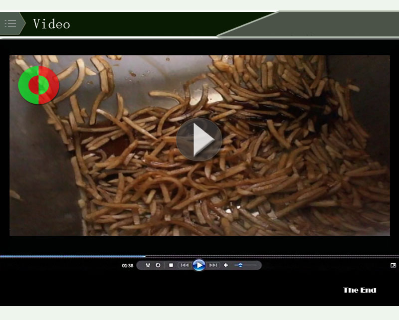 cornichon faisant la machine